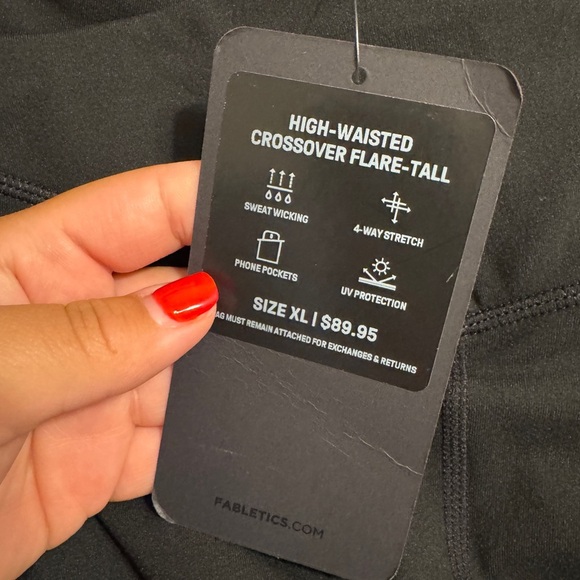 Fabletics Oasis PureLuxe High-Waisted Crossover Flare Sz XL TALL - Picture 8 of 8